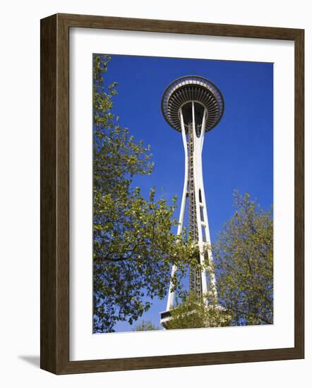 Space Needle, Seattle Center, Seattle, Washington State, United States of America, North America-Richard Cummins-Framed Photographic Print