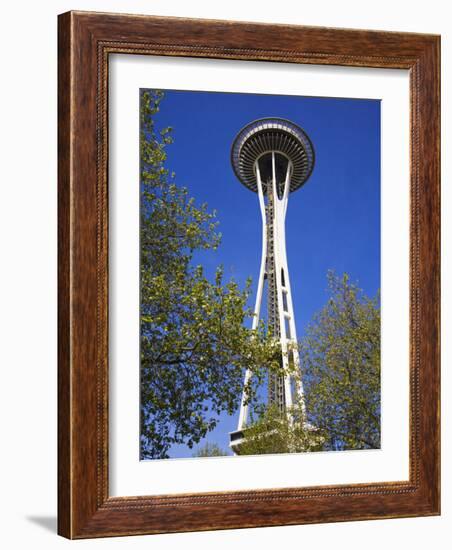 Space Needle, Seattle Center, Seattle, Washington State, United States of America, North America-Richard Cummins-Framed Photographic Print