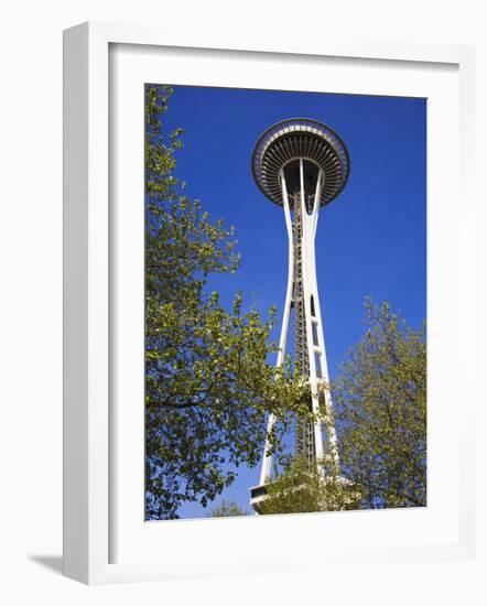 Space Needle, Seattle Center, Seattle, Washington State, United States of America, North America-Richard Cummins-Framed Photographic Print