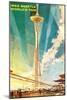 Space Needle, Seattle, Washington-null-Mounted Art Print