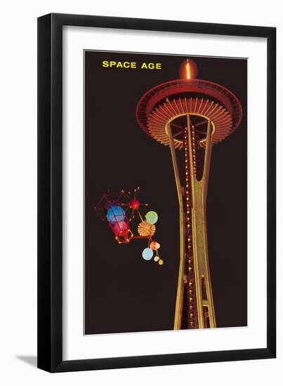 Space Needle, Seattle, Washington-null-Framed Art Print