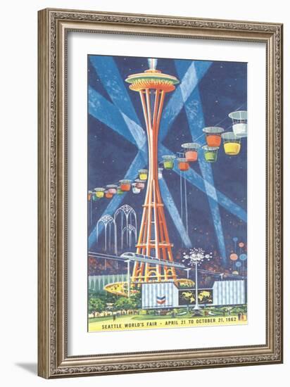 Space Needle, Seattle World's Fair-null-Framed Art Print