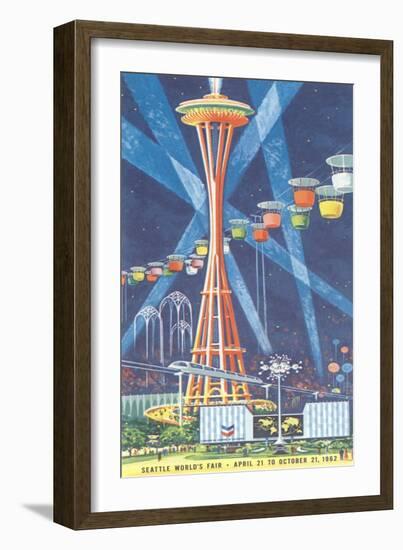 Space Needle, Seattle World's Fair--Framed Art Print