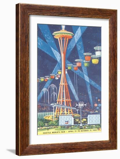 Space Needle, Seattle World's Fair--Framed Art Print