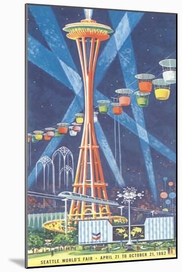 Space Needle, Seattle World's Fair-null-Mounted Art Print