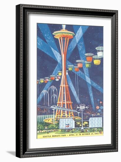 Space Needle, Seattle World's Fair-null-Framed Art Print