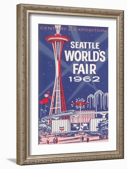 Space Needle, Seattle World's Fair-null-Framed Art Print