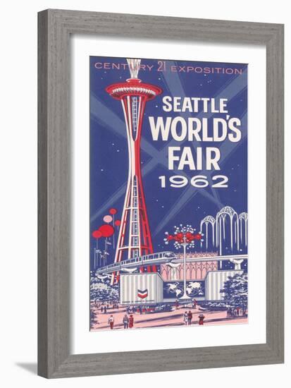 Space Needle, Seattle World's Fair-null-Framed Art Print