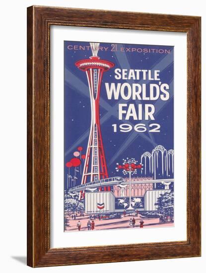 Space Needle, Seattle World's Fair-null-Framed Art Print