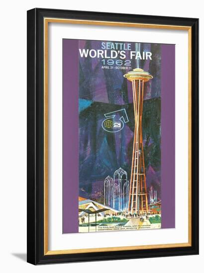 Space Needle, Seattle World's Fair-null-Framed Art Print