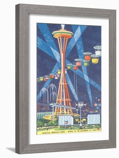 Space Needle, Seattle World's Fair-null-Framed Art Print