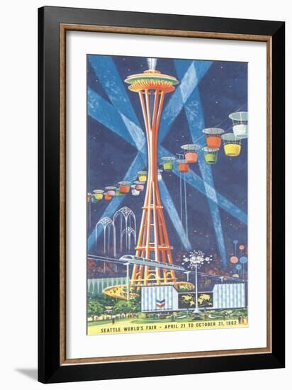 Space Needle, Seattle World's Fair-null-Framed Art Print