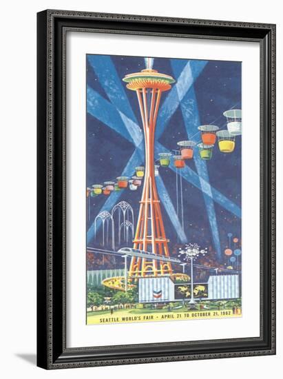 Space Needle, Seattle World's Fair-null-Framed Art Print