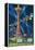 Space Needle Worlds Fair Poster - Seattle, WA-Lantern Press-Framed Stretched Canvas