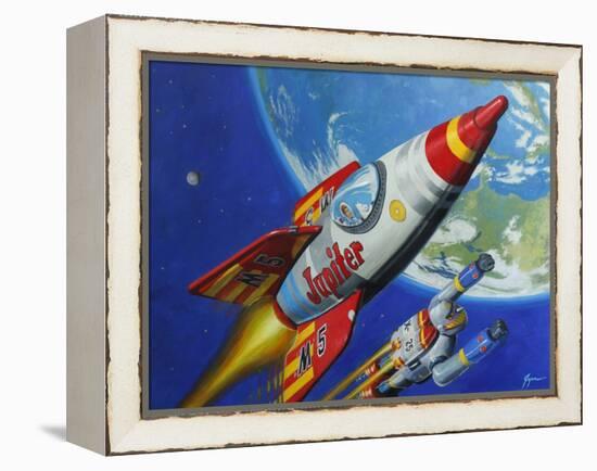 Space Patrol 2-Eric Joyner-Framed Premier Image Canvas