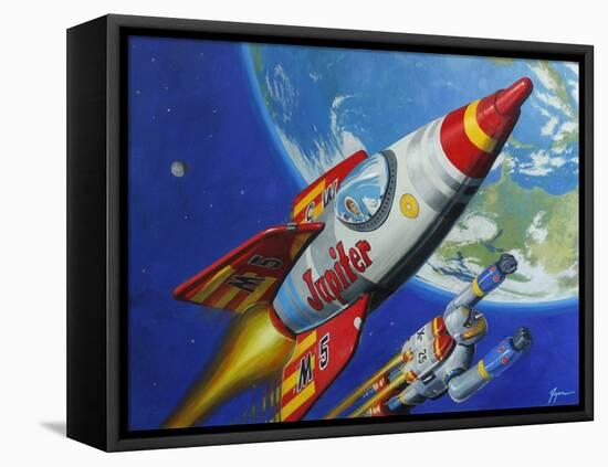 Space Patrol 2-Eric Joyner-Framed Premier Image Canvas