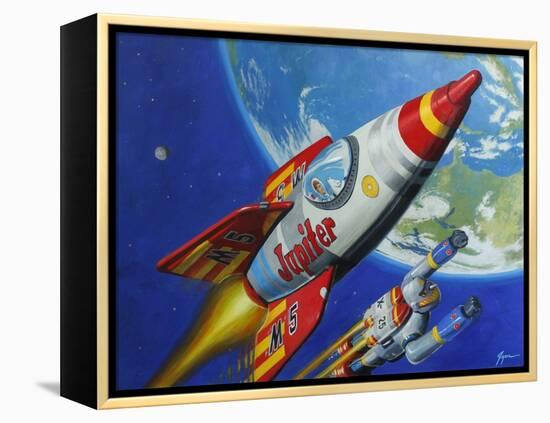 Space Patrol 2-Eric Joyner-Framed Premier Image Canvas