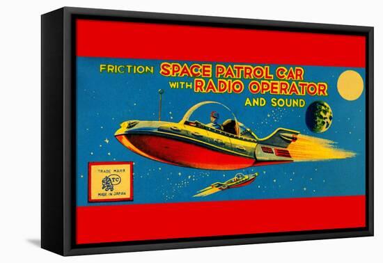 Space Patrol Car with Radio Operator-null-Framed Stretched Canvas