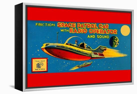 Space Patrol Car with Radio Operator-null-Framed Stretched Canvas