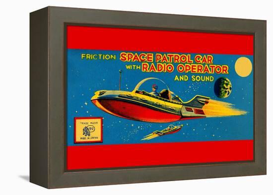 Space Patrol Car with Radio Operator-null-Framed Stretched Canvas