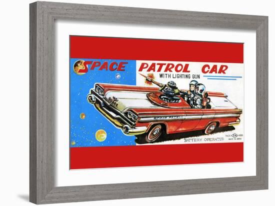 Space Patrol Car-null-Framed Premium Giclee Print