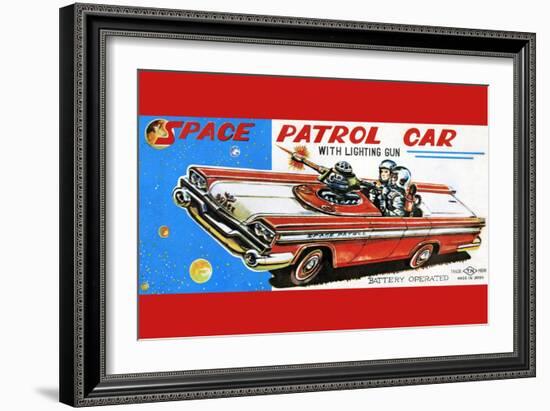 Space Patrol Car-null-Framed Premium Giclee Print