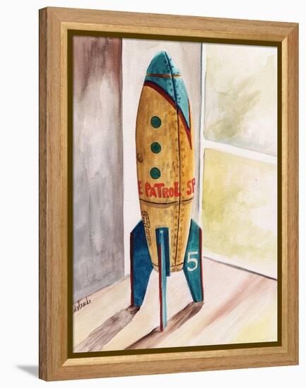Space Patrol-Jennifer Redstreake Geary-Framed Stretched Canvas