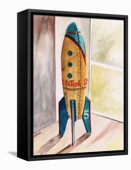 Space Patrol-Jennifer Redstreake Geary-Framed Stretched Canvas