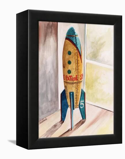 Space Patrol-Jennifer Redstreake Geary-Framed Stretched Canvas