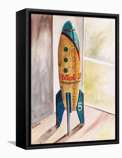 Space Patrol-Jennifer Redstreake Geary-Framed Stretched Canvas