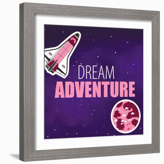 Space Pink 3-Kimberly Allen-Framed Art Print