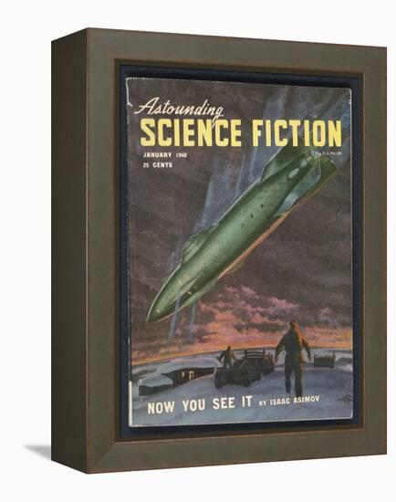 Space Rocket Arrives-Rogers-Framed Stretched Canvas