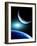 Space Scene with Two Planets-frenta-Framed Photographic Print