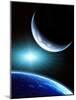 Space Scene with Two Planets-frenta-Mounted Photographic Print