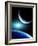 Space Scene with Two Planets-frenta-Framed Photographic Print