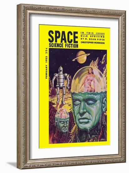 Space Science Fiction, February 1853-null-Framed Art Print