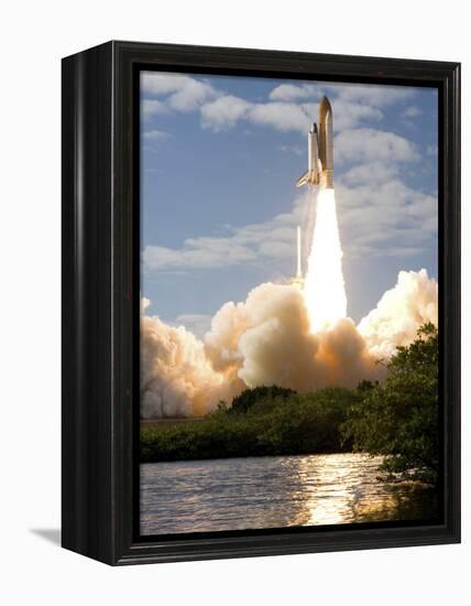 Space Shuttle Atlantis Lifts Off from its Launch Pad at Kennedy Space Center, Florida-null-Framed Premier Image Canvas