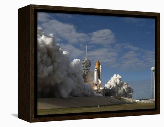 Space Shuttle Atlantis Lifts Off from its Launch Pad at Kennedy Space Center, Florida-null-Framed Premier Image Canvas