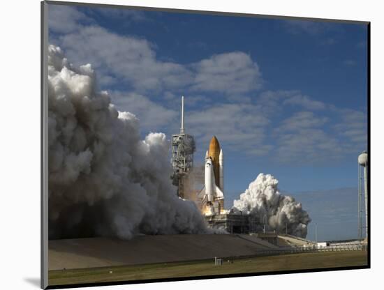 Space Shuttle Atlantis Lifts Off from its Launch Pad at Kennedy Space Center, Florida-null-Mounted Photographic Print