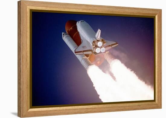 Space Shuttle Atlantis Takes Flight on its Sts-27 Mission on December 2, 1988, 9:30 A.M. EST-null-Framed Stretched Canvas