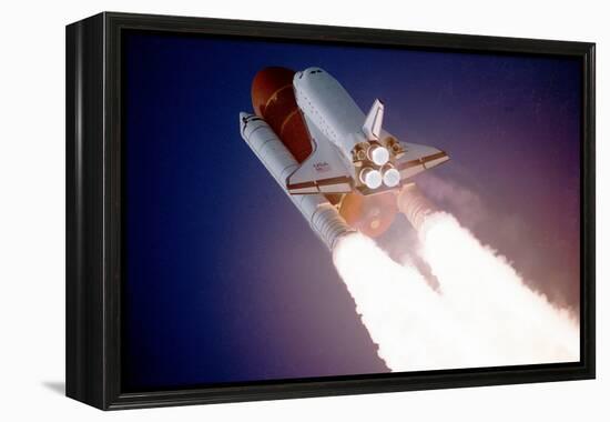 Space Shuttle Atlantis Takes Flight on its Sts-27 Mission on December 2, 1988, 9:30 A.M. EST-null-Framed Stretched Canvas