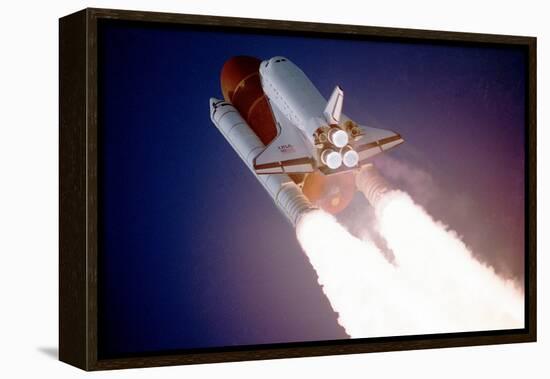 Space Shuttle Atlantis Takes Flight on its Sts-27 Mission on December 2, 1988, 9:30 A.M. EST-null-Framed Stretched Canvas