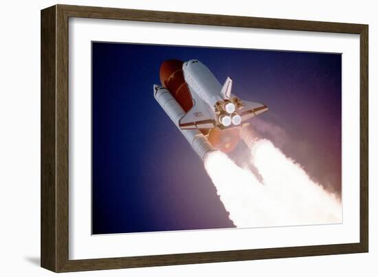 Space Shuttle Atlantis Takes Flight on its Sts-27 Mission on December 2, 1988, 9:30 A.M. EST-null-Framed Photo