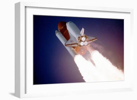 Space Shuttle Atlantis Takes Flight on its Sts-27 Mission on December 2, 1988, 9:30 A.M. EST-null-Framed Photo