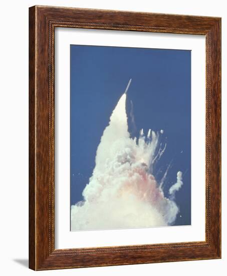 Space Shuttle Challenger Disaster-null-Framed Photo