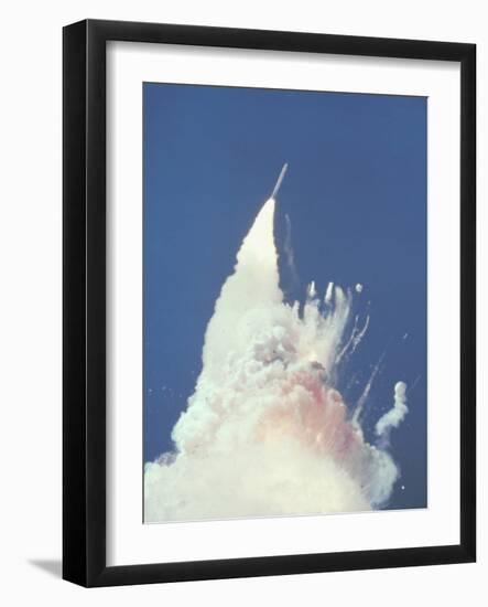 Space Shuttle Challenger Disaster-null-Framed Photo