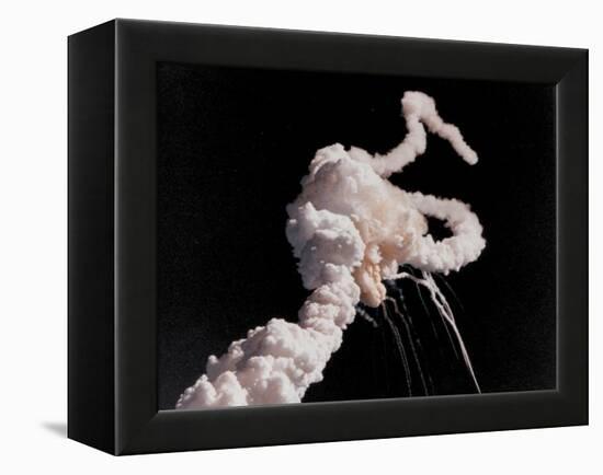 Space Shuttle Challenger Disaster-null-Framed Stretched Canvas