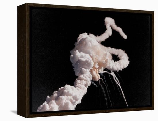 Space Shuttle Challenger Disaster-null-Framed Stretched Canvas