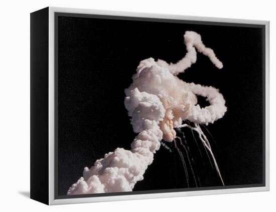 Space Shuttle Challenger Disaster-null-Framed Stretched Canvas