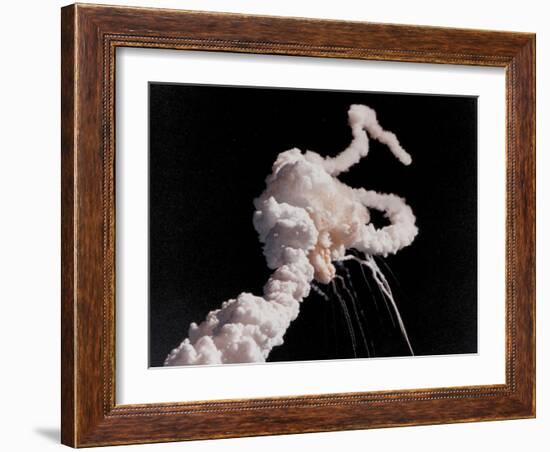 Space Shuttle Challenger Disaster-null-Framed Photo